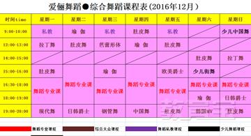 爱俪舞蹈-成人综合舞蹈课程次卡