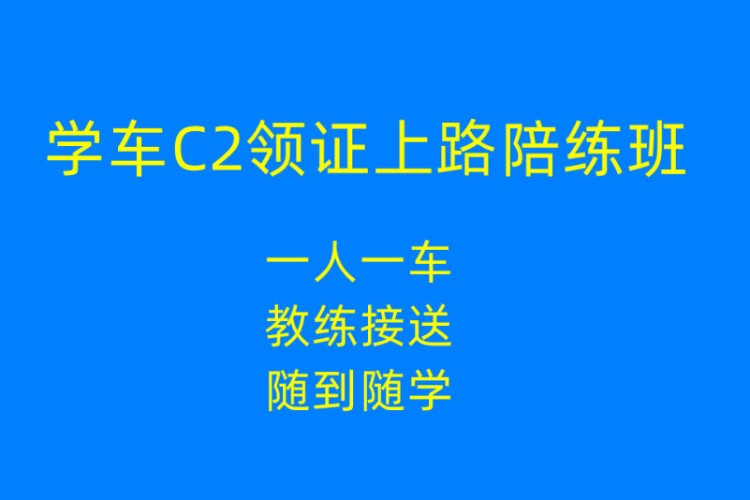 C2領(lǐng)證上路陪練班