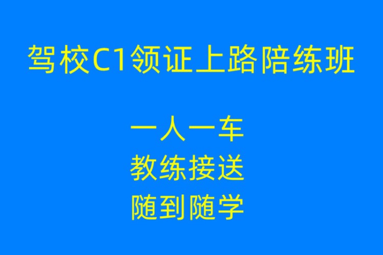 C1領(lǐng)證上路陪練班