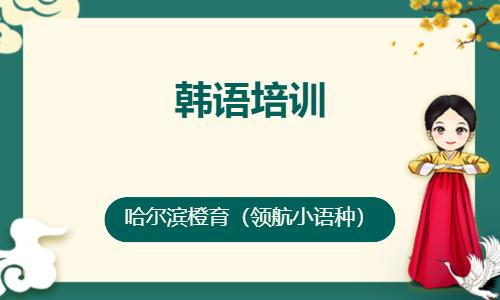 哈爾濱初級韓語培訓(xùn)