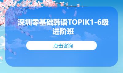 深圳零基礎(chǔ)韓語(yǔ)TOPIK1-6級(jí)進(jìn)階班