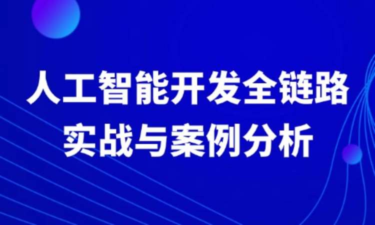 人工智能开发全链路实战与案例分析