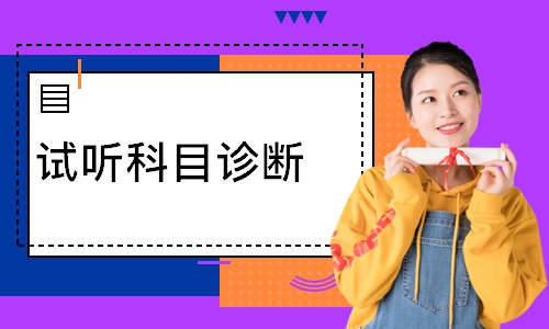试听科目诊断