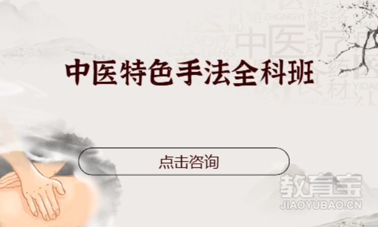 中医特色手法全科班（理疗实战+正骨班）