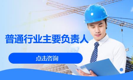 普通行业主要负责人