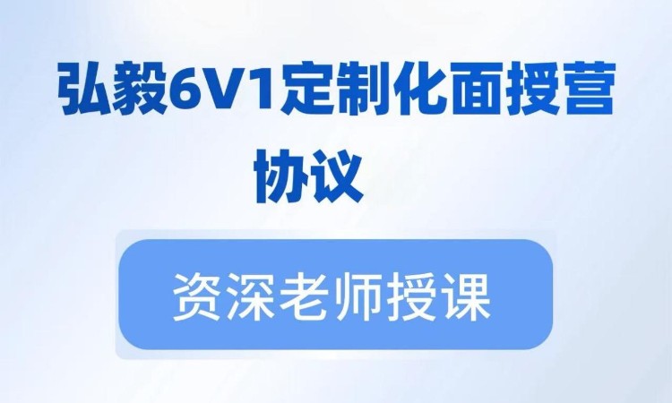6v1定制化老师带学面授营—【协议课程】