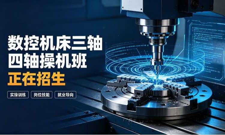 数控机床三轴四轴操机班​