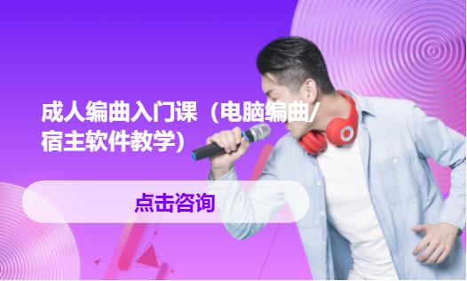 成人编曲入门课（电脑编曲/宿主软件教学）